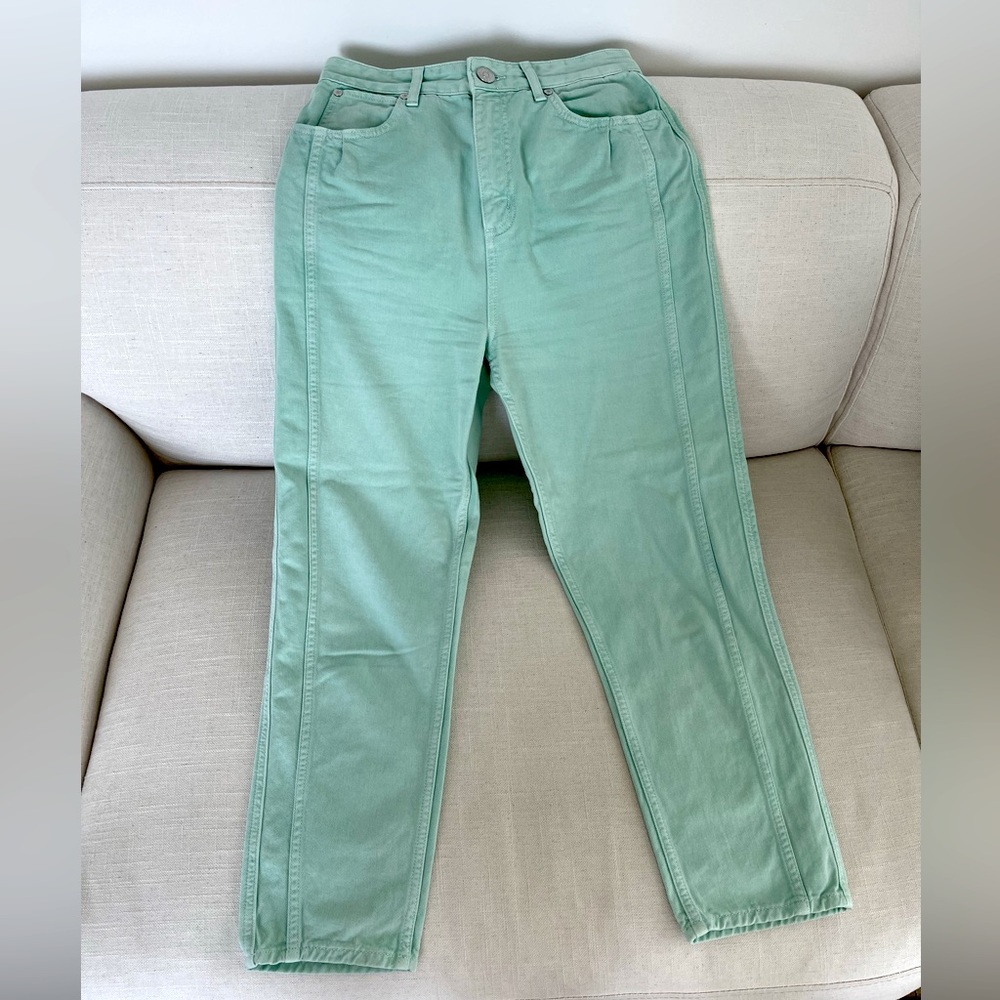 Sandro Green High Waisted Jeans